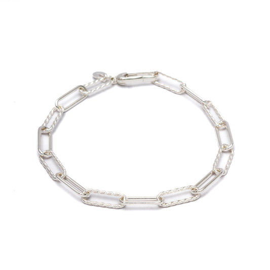 Paperclip Pave Bracelet