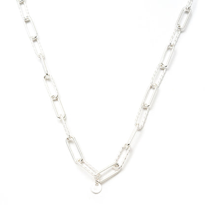 Paperclip Pave Necklace