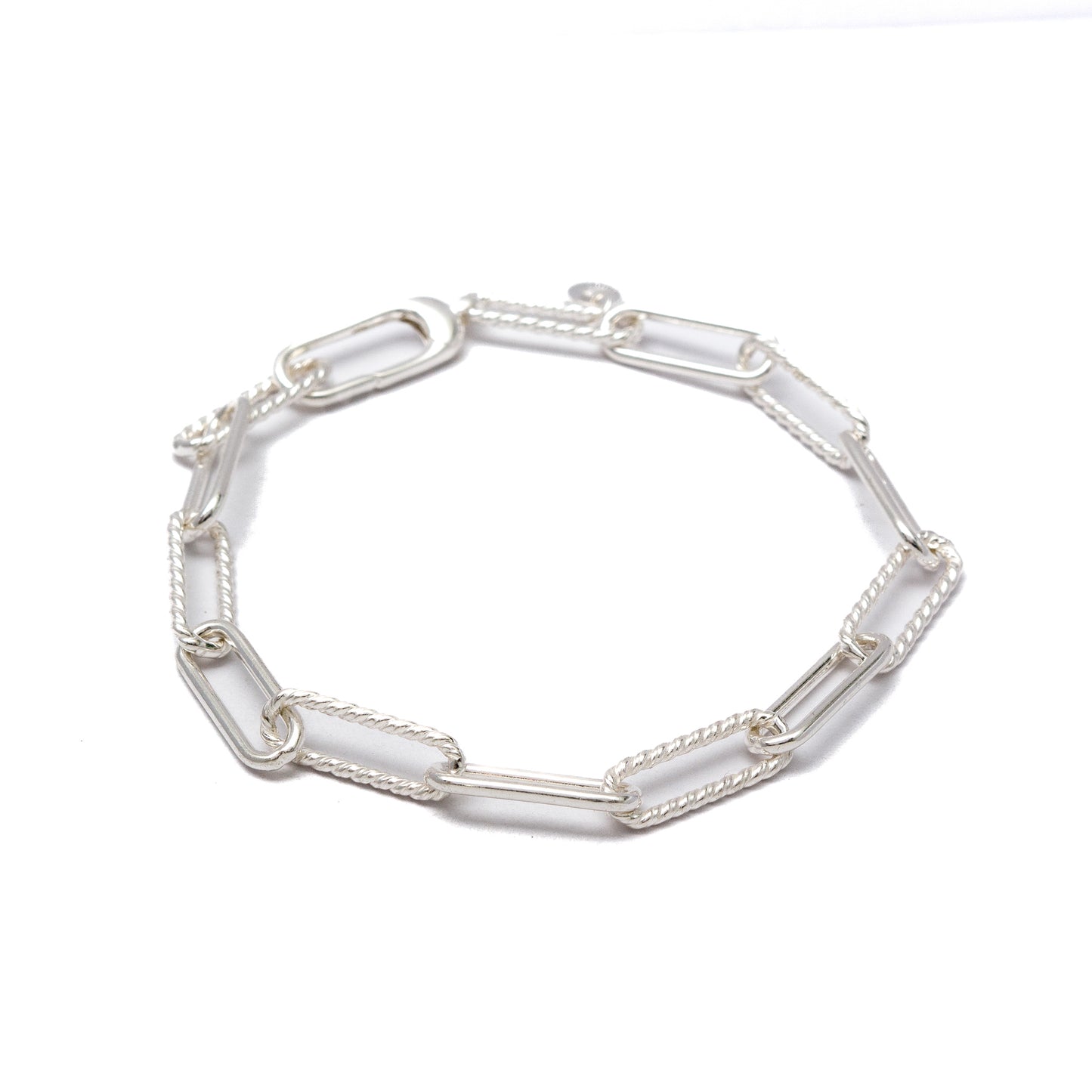 Paperclip Pave Bracelet